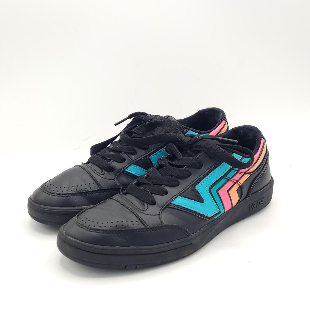 Vans Lowland CC Fader Black Pink Blue Skate Shoes Sneakers Women’s Size 8.5